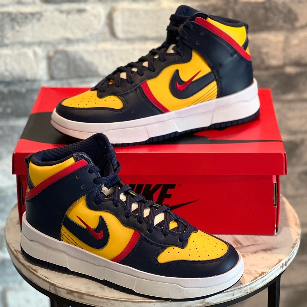 Nike Dunk High Up Michigan Size 10.5 New!
